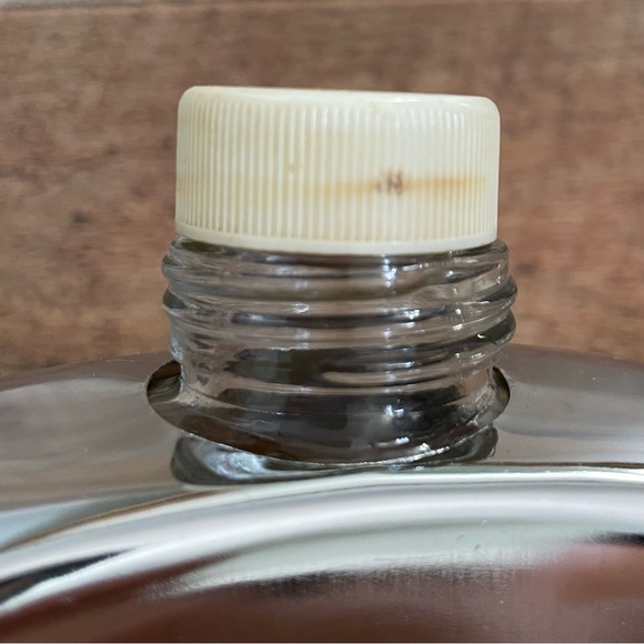 Saddler by BOSCA Glass Flask in Discreet Brown Leather Case VINTAGE - Picture 10 of 12